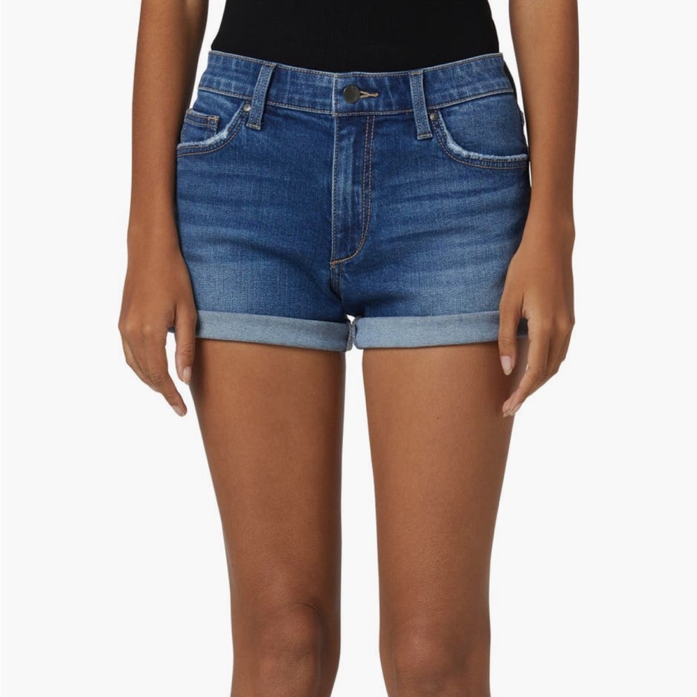Joe's Mid Rise Rolled Cuff Denim Shorts